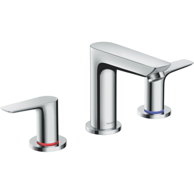 Hansgrohe Talis E Robinet de lavabo 3 trous avec tirette noir chrome brossé