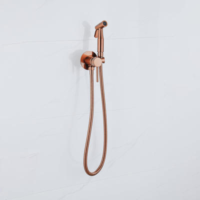 FugaFlow Eccelente Robinet mélangeur bidet Acces - avec support de douchette - cuivre brossé