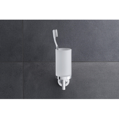 Duravit Starck T Tandenborstelhouder - matglas - hoogglans chroom