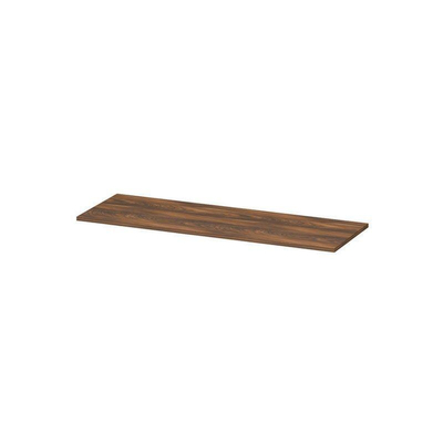 INK Topdeck Plan vasque - 120x40x2cm - pour meuble bas - MFC - Noyer
