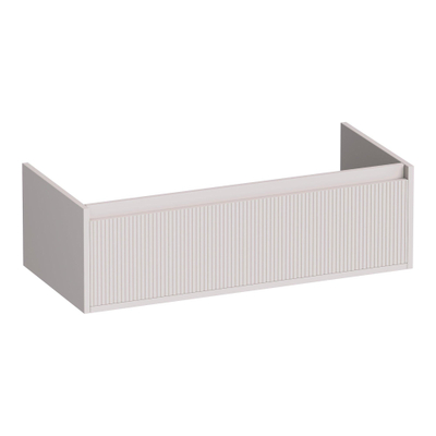 BRAUER Hope Wavy meuble sous-lavabo 100 1 tiroir softclose sans poignée - 1 découpe pour siphon - sable mat