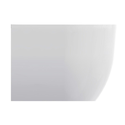 Wiesbaden Liora Half - vrijstaand ligbad - 170x75cm - acryl - met waste - glans wit