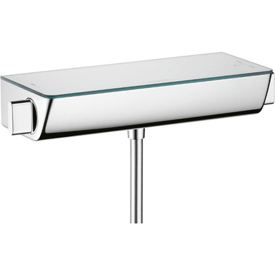 Hansgrohe Ecostat Select douchekraan thermostatisch met planchet van veiligheidsglas wit chroom