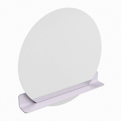 Miroir de salle de bain Mondiaz SPOT - rond 90cm - plan de miroir - couleur Cale