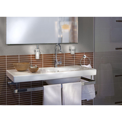 Smedbo Home Zeepdispenser - 200ml - wandmodel - chroom/mat glas