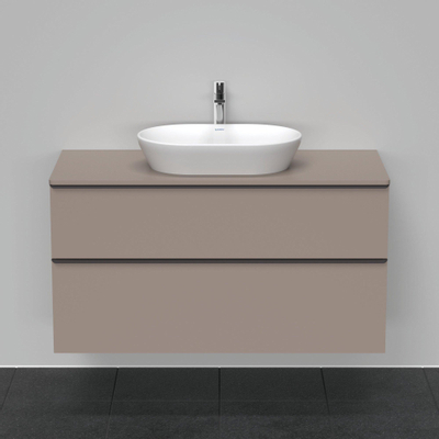 Duravit D-neo Meuble sous vasque 120x55x66.4cm 2 tiroirs Basalte mat