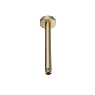 FugaFlow Eccelente Acces Douche de tête - 30cm - ronde - bras de plafond 20cm - Laiton brossé PVD (Or)