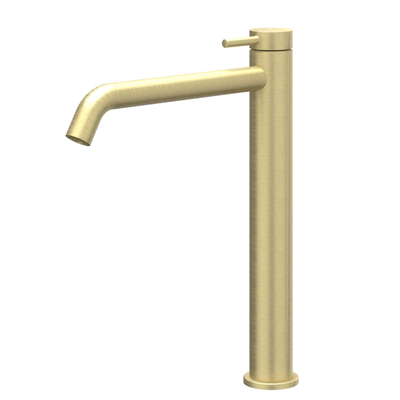 Ivy Bond wastafelkraan - opbouw - hoog - 1-gats - voorsprong 20.8cm - PVD - geborsteld goud