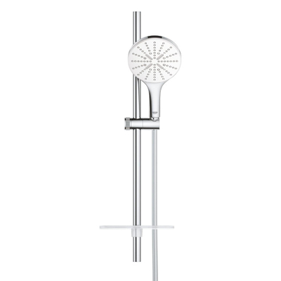 GROHE Rainshower glijstangset 9,5l/min 60cm + zeepschaal moon white