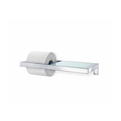 Blomus Menoto Wc rol - houder -met glazen plank - polished