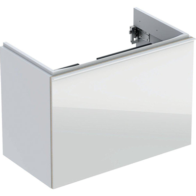 Geberit Acanto Meuble sous-vasque compact avec 1 tiroir 74x53.5x41.6cm avec poignée et siphon blanc