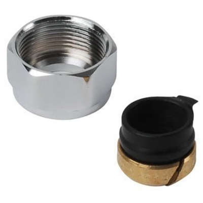 Plieger adaptateur bloc inférieur pour radiateurs design 15mm 2 pièces en blister chrome