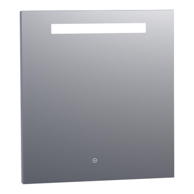 BRAUER Garnet miroir – 75 x 70 cm – LED directe en haut – Aluminium