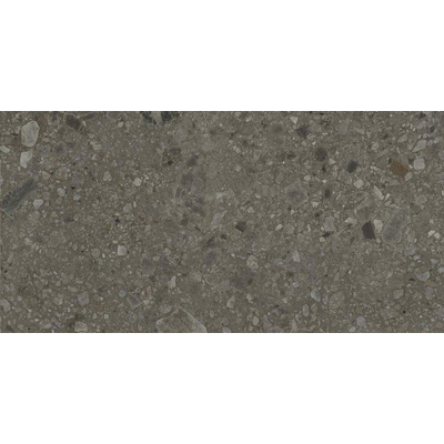 ÉCHANTILLON Terravito Mareno carreau mural et de sol - 60x120cm - 9.5mm - Rectangle - rectifié - Terrazzo - Noir Mat