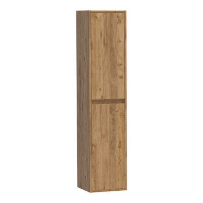 BRAUER Adore Armoire de salle de bains - 160x35x35cm - avec 2 portes sans poignées ouvrant à gauche ou à droite Chateau