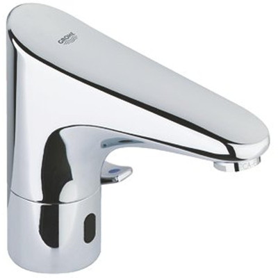 Grohe Europlus E Waterbesparende Wastafelkraan - met infrarood - met menging - met transformator 230V - chroom