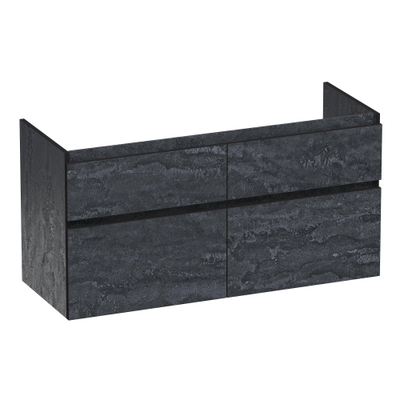 BRAUER Delight Edge meuble sous-lavabo 120 4 tiroirs softclose - sans poignées - 2 découpes pour siphon - Damascus