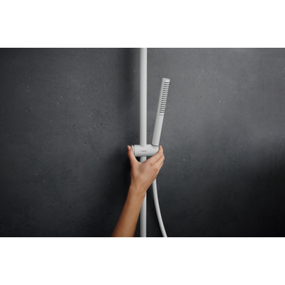 Hansgrohe Pulsify S Puro doucheset - 26cm - 1 straalsoort - thermostatisch - ecosmart - mat wit