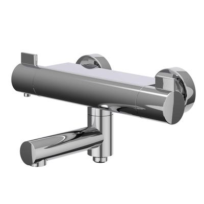 IVY Pact Mitigeur thermostatique de bain apparent - bec de baignoire pivotant - inverseur - Cooltouch - Chrome