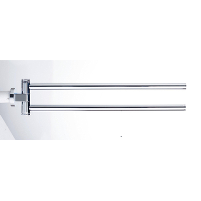 Duravit D-code 2 lids handdoekhouder - 44.5cm - hoogglans chroom