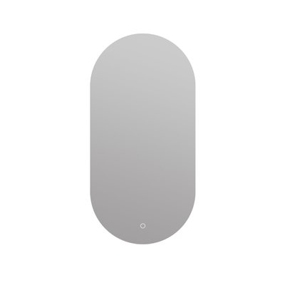 Arcqua Oval Miroir - 40x80cm - ovale - vertical - éclairage arrière LED