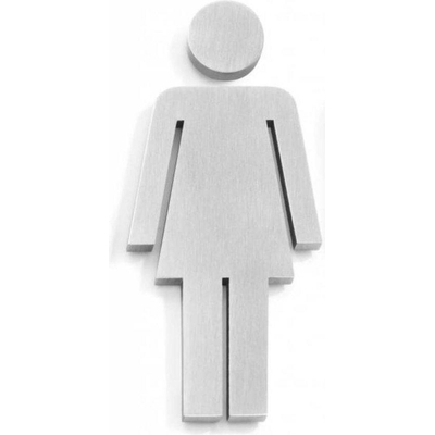 Zack Indici Symbole femme 12x5.2X0.8cm Inox brossé mat