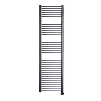 Sanicare Elektrische Radiator - 172x60cm - 1127W - design - thermostaat - zwart - rechtsonder - gunmetal (antraciet)