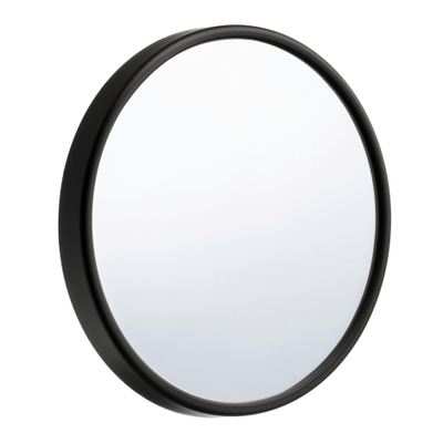 Smedbo Miroir de maquillage avec ventouse verre abs noir diamètre 130 mm noir