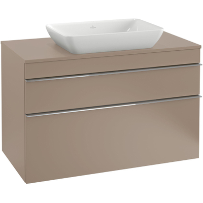 Villeroy & Boch Venticello lavabo semi-encastré à poser - sans trou de robinetterie 55x36cm - avec trop-plein ceramic + blanc