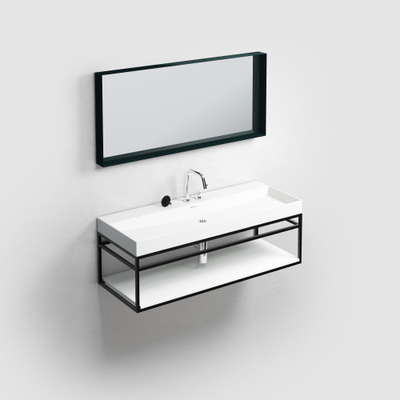 Clou Wash Me lavabo 110x42x8cm sans bonde Céramique Blanc