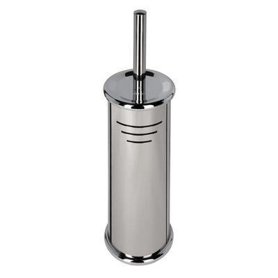 Geesa Hotel Brosse de toilette avec support autoportant Chrome (tête de brosse noire)