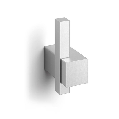 Zack Carvo Patère - 7x5cm - simple - acier inoxydable brossé
