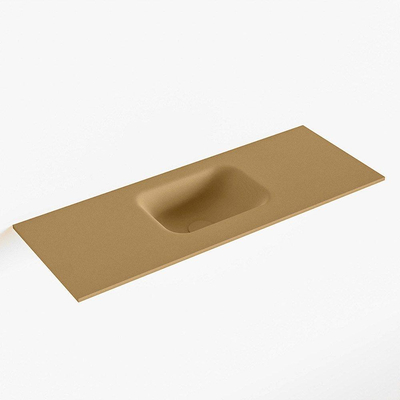 Mondiaz LEX Fontein - 80x30x0.9cm - wasbak midden - zonder kraangaten - voor toiletmeubel - Solid surface - Oro
