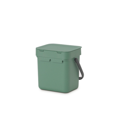 Brabantia Sort & Go afvalbakje - 3 liter - hengsel - fir green