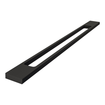 BRAUER Meubelgreep opbouw - 12.8cm - model J - RVS materiaal - mat zwart