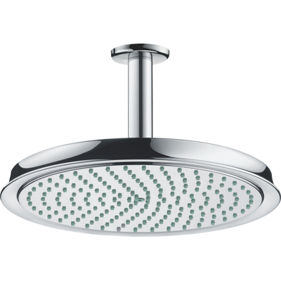 Hansgrohe Raindance Classic Air pomme de douche 27cm incluant raccord plafond chrome