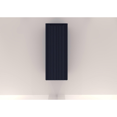 H&R badmeubelen Juice Halfhoge Kast - 40x35x100cm - met ronde hoeken - 3D-front - 1 deur - linksdraaiend - blue oak