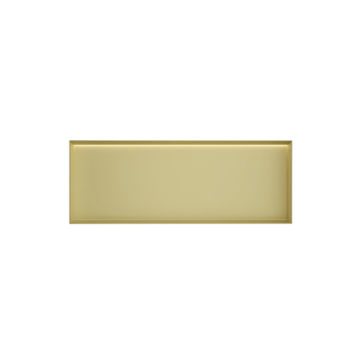 Hotbath &MORE Inbouwbox of inbouwnis - 30x80x10 - frameless + LED - PVD - geborsteld messing (goud)