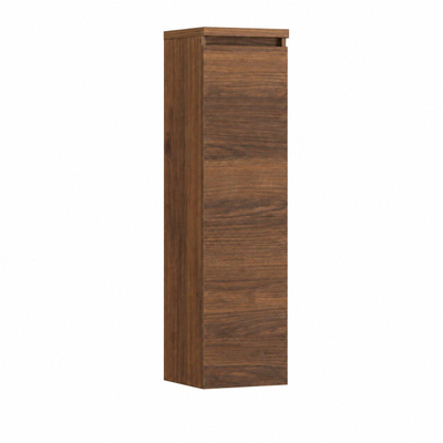 HR badmeubelen Armoire mi-haute - 35x35x130cm - 1 porte - ouverture à droite - sans poignée - dark oak