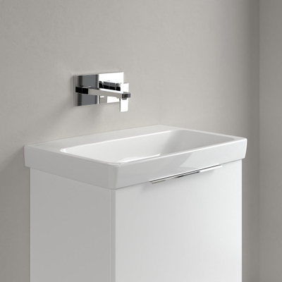 Villeroy & Boch Architectura wastafel - 65x44.5cm - zonder kraangat - zonder overloop CeramicPlus - White Alpine (glans wit)