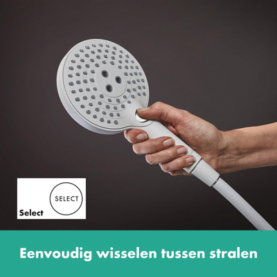 Hansgrohe Raindance Select S handdouche 120 3jet mat wit