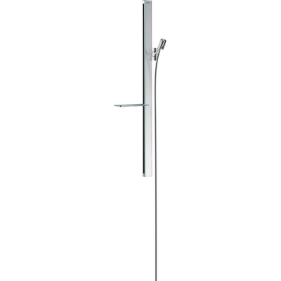 Hansgrohe Unica`E barre coulissante avec flexible de douche Isiflex`B 160cm et porte-savon casetta`E 90cm blanc/chrome