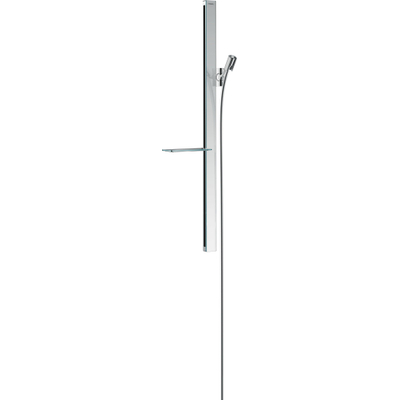 Hansgrohe Unica E Barre de douche 90cm avec flexible Isiflex B 160cm et porte-savon Casetta E Blanc/chrome