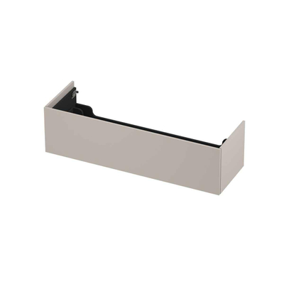 INK Wastafelonderkast - 140x45x37.6cm - 1 lade - push to open - MDF lak - Mat kasjmier grijs