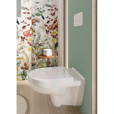 Villeroy & Boch O.novo WC suspendu à fond creux 36x56cm sans bride ceramic+ Blanc