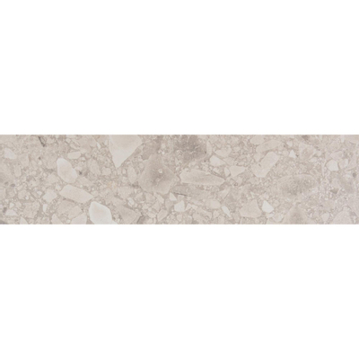 Vtwonen Carrelage de sol et de mur Composite 15x60cm 9mm rectifié R10 porcellanato Gris Clair