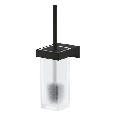 GROHE Selection Cube Toiletborstelhouder - wandmontage - vierkant - gesloten - phantom black