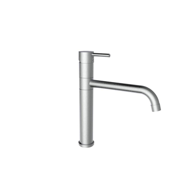 Plieger Napoli Robinet de cuisine 1 trou avec bec pivotant démarrage à froid acier inoxydable