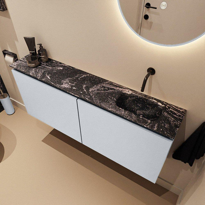 MONDIAZ TURE-DLUX 120cm toiletmeubel Clay. EDEN wastafel Lava positie rechts. Zonder kraangat.