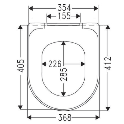 Villeroy & Boch O.novo lunette de WC Blanc
